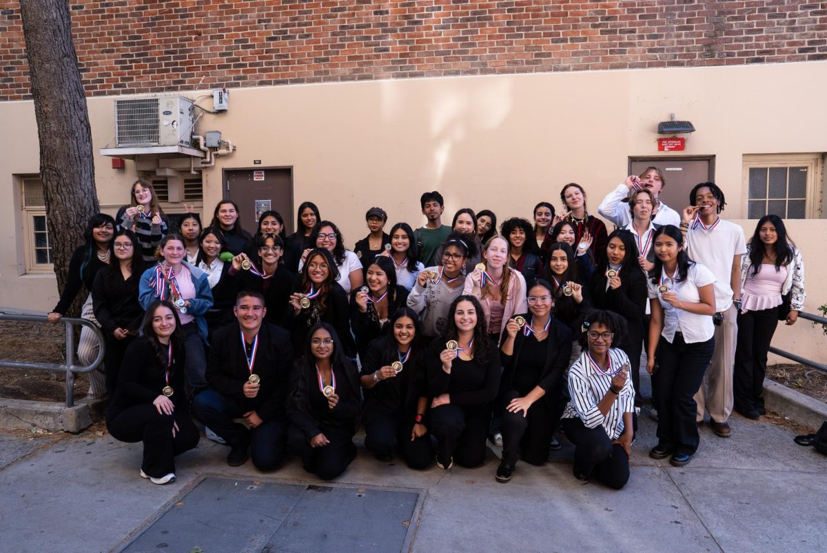  Sweep Alert!  NHD competitors gather outside of awards center to celebrate their win.