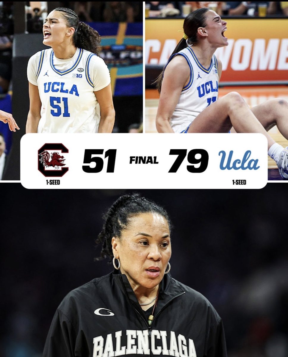 UCLA vs. South Carolina final score of 79-51 with the Bruins for the win 
INSTAGRAM | @ espnW and @ SportsCenter