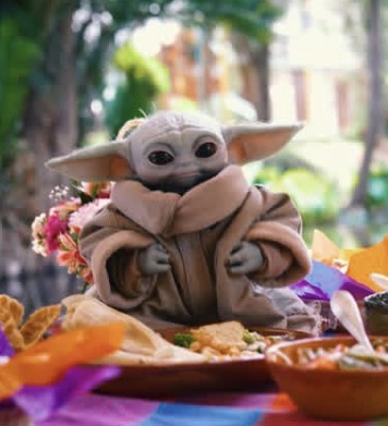 Yoda sitting and enjoying his meal while wishing us a happy May the 4th
INSTAGRAM | @ starwars