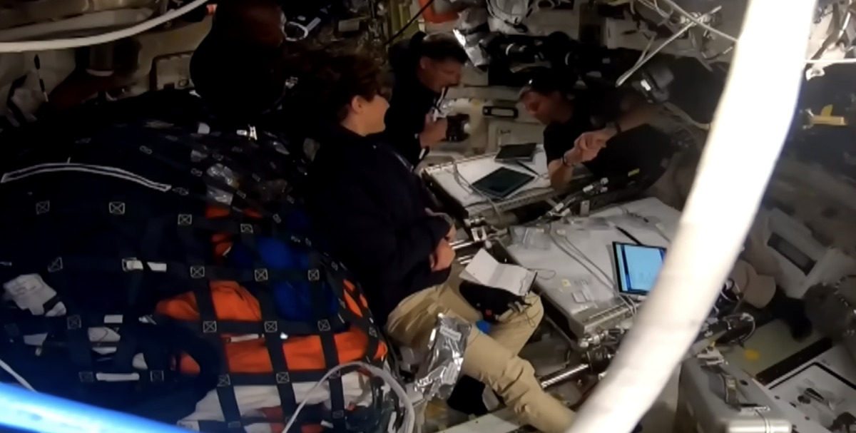  CARROLL TAKES ON ORBIT  Mission moment connects space journey to life on Earth. 